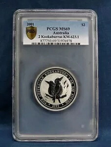 2001年 オーストラリア クーカブラ 2オンス PCGS MS69 - **希少**|WORLD RESOURCE【KING店】