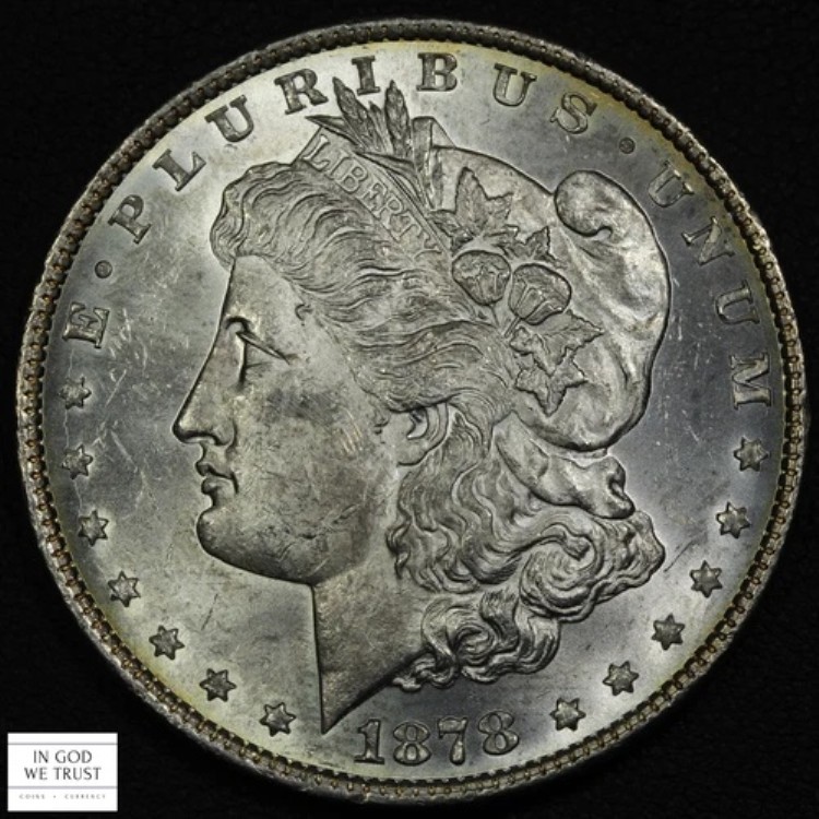 1878年 8TF モルガン銀貨 1ドル (MS BU - ブリリアントアンサーキュレート)｜WORLD RESOURCE【KING店】