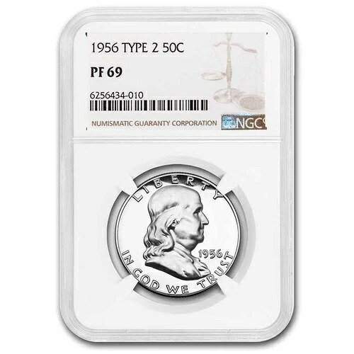 1956年フランクリンハーフダラータイプII PF-69 NGC|WORLD RESOURCE【KING店】