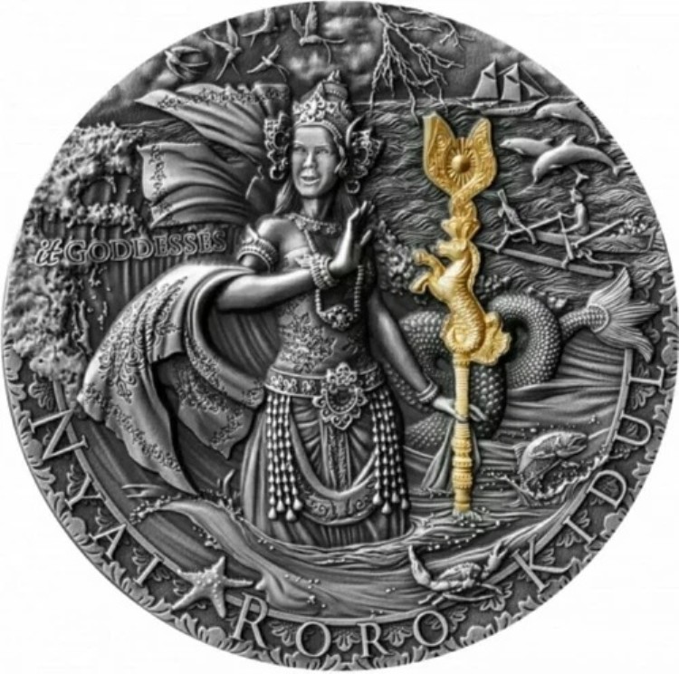 2020年 5ドル ニウエ NYAI RORO KIDUL Itgoddesses アンティーク仕上げ 2オンス シルバーコイン。｜WORLD RESOURCE【KING店】