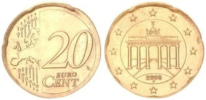 フランス ラック硬貨:20セント 2008 F エンボス加工 10セント ブランク 97404|WORLD RESOURCE【KING店】
