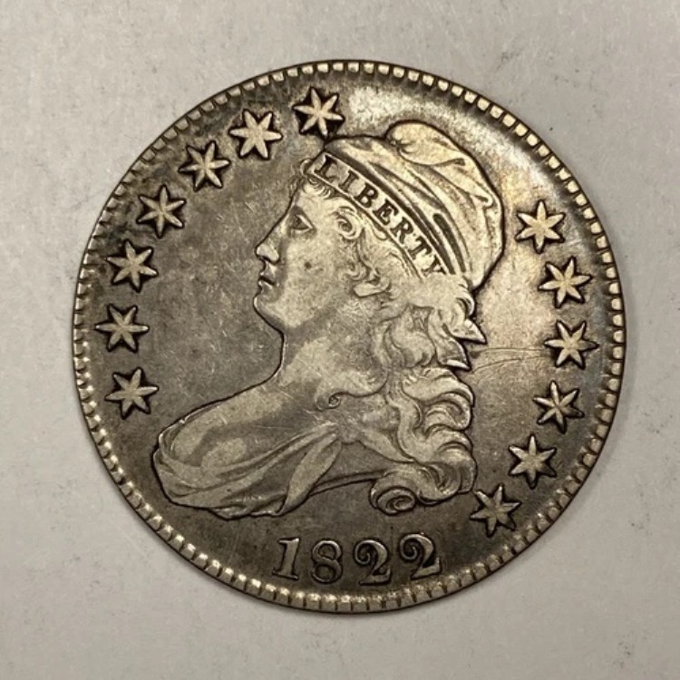 1822年製キャップバストハーフ。50セント。ほぼ極美品。｜WORLD RESOURCE【KING店】