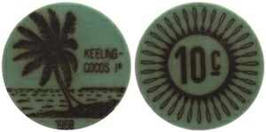 キーリング ココス諸島 10セント 1968年 グリーン XF 120221|WORLD RESOURCE【KING店】