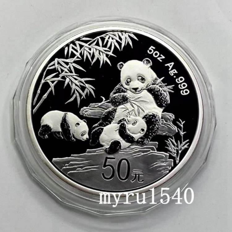 中国熊猫金幣発行30周年記念　　純銀　5oz 5オンス　2012年 2012中国熊猫金币发行30周年金银纪念币5盎司圆形金质纪念币- 元