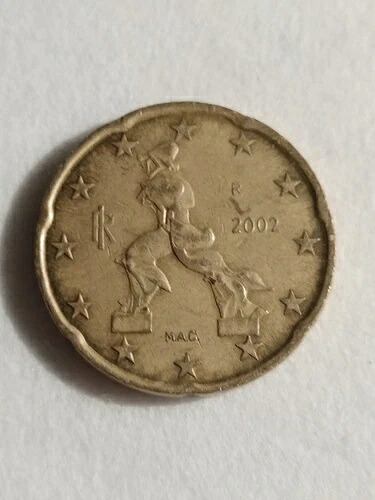 楽天市場】ヴィンテージ レア ユーロ 20 セント コイン イタリア 2002
