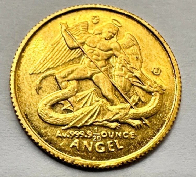 楽天市場】天使金貨 エンジェル マン島 1989年 1.7g 22金