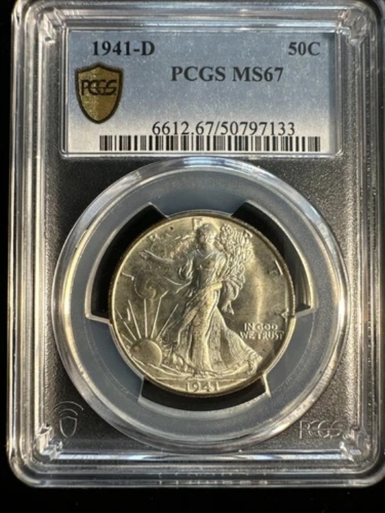 アメリカ 1941-D 50セント PCGS MS67｜WORLD RESOURCE【KING店】