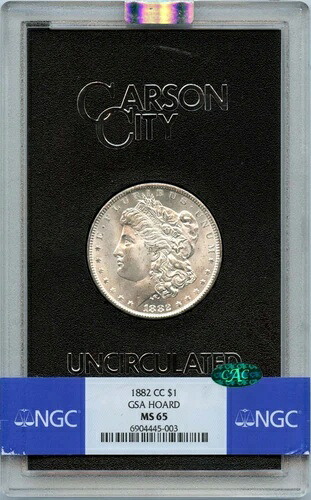 1882-CC モルガン・ダラー GSA ホード S$1 NGC MS65 (CAC)｜WORLD RESOURCE【KING店】
