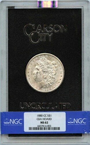 1880-CC モルガン・ダラー GSA ホード S$1 NGC MS62 Rev トーニング|WORLD RESOURCE【KING店】