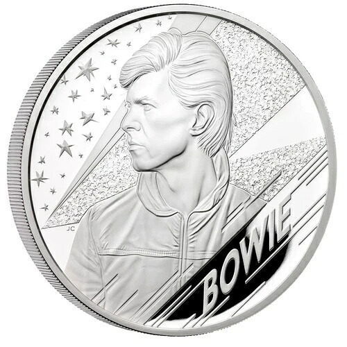 デヴィッド・ボウイ ミュージックレジェンド イギリス 10ポンド 2020年 99.9% 銀貨 156,295 g|WORLD RESOURCE【KING店】
