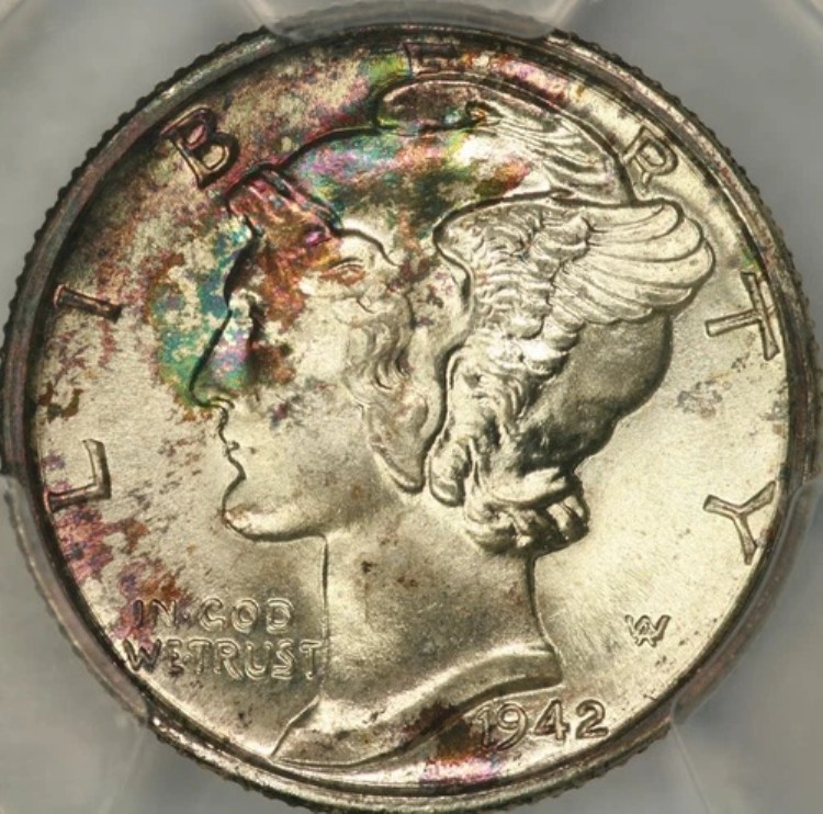 1942年DマーキュリーダイムPCGS MS68FB｜WORLD RESOURCE【KING店】 380,160円