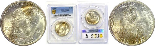 1923-S 50セント モンロー記念ハーフドル PCGS MS-66 381,645円