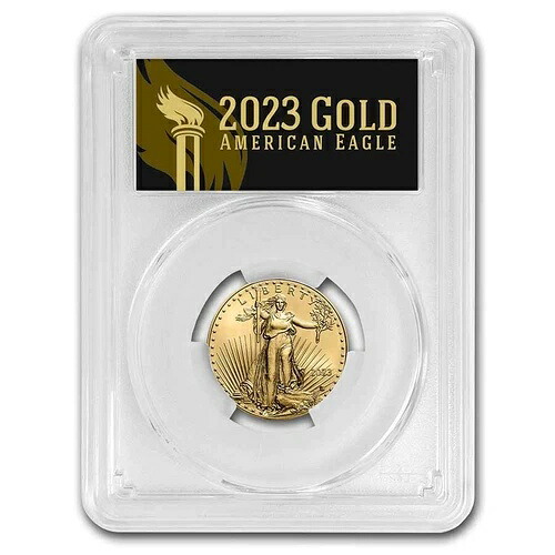 2023年 1/4オンス アメリカンゴールドイーグル MS-70 PCGS (FDI、ブラック)