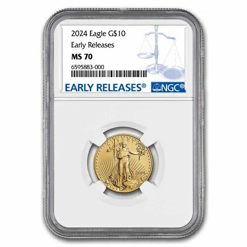 2024年 1/4オンス アメリカンゴールドイーグル MS-70 NGC（早期リリース）