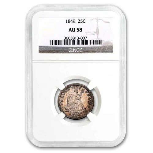 1849年 リバティ座像 AU-58 NGC 385,110円