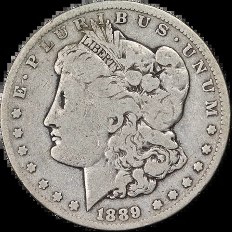 1889-CC モルガン銀貨 チョイスVGキー日付 素晴らしい外観 素晴らしい打刻