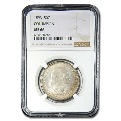 1893年コロンビア万博ハーフドル MS-66 NGC