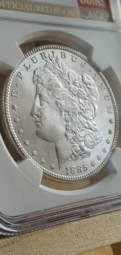 1885年 1ドル モルガン銀貨 - NGC MS 65 未流通 MS67と同等の美しい外観