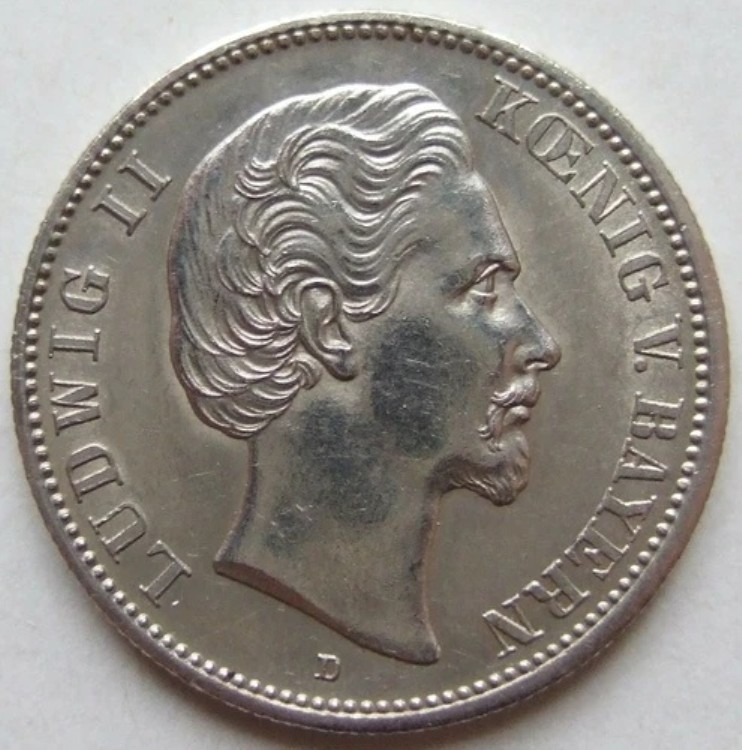エンパイア2 マーク・ルートヴィヒ2世 王V.バイエルン 1877 D IN 非常に良い /|WORLD RESOURCE【KING店】