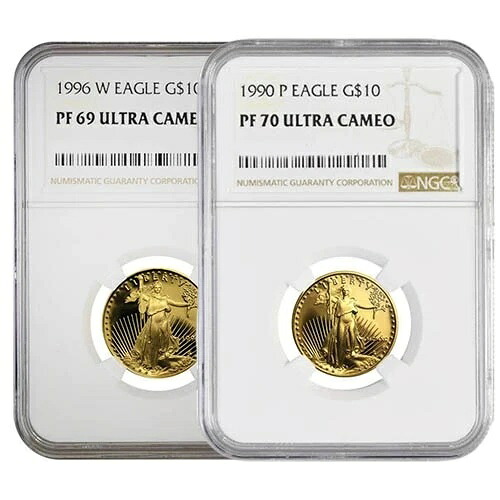 1/4オンス プルーフ アメリカン ゴールド イーグル コイン NGC PF69 UCAM (ランダム年)|WORLD RESOURCE【KING店】