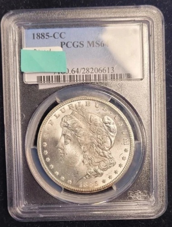 1885-CC アメリカ 1ドル モルガン銀貨 ~ カーソンシティ ~ PCGS MS64 ~｜WORLD RESOURCE【KING店】 368,280円