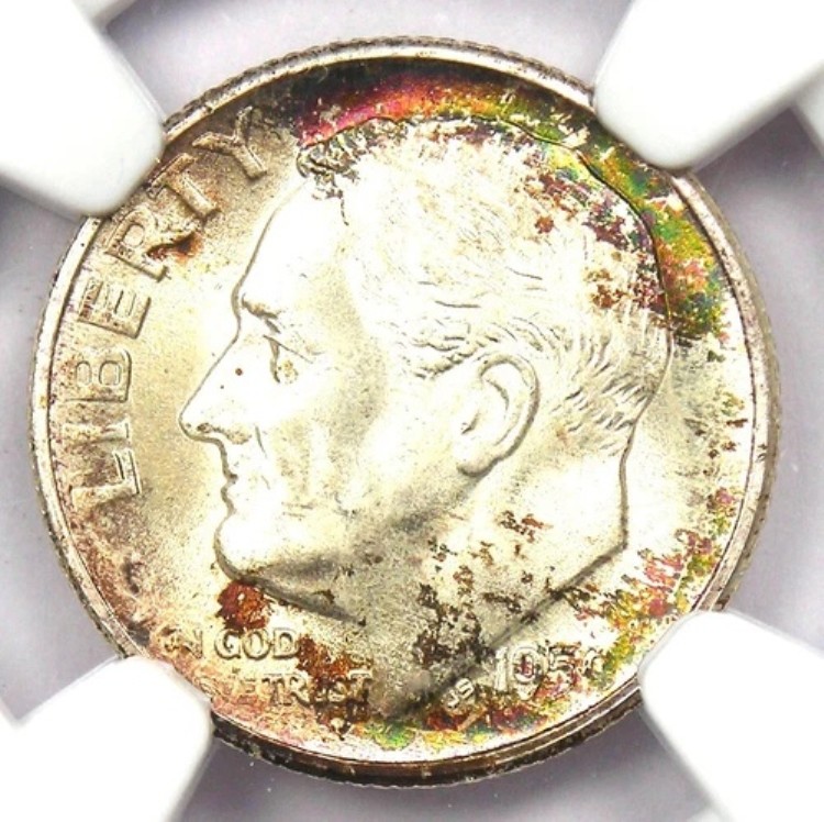 1950-S ルーズベルト ダイム 10セントコイン - NGC MS68 FT (FB) 認定 - 1,450ドル相当