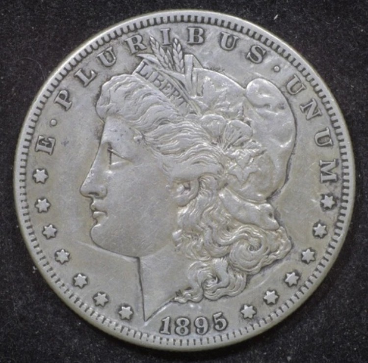 1895-S 1 ドル モルガン銀貨 - XF - 重要な日付!!!