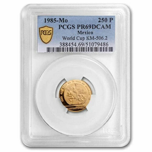 1985年メキシコ金貨250ペソ PR-69 PCGS