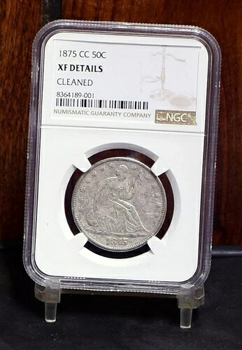1875-CC リバティ・シーティング・ハーフドル - NGC XF 詳細クリーニング済み (#58583-L)