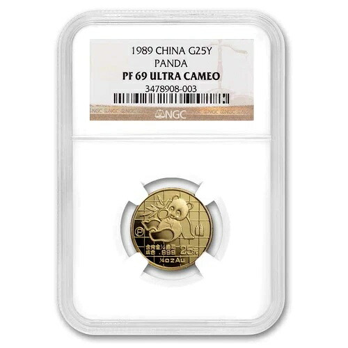 1989年 中国 1/4オンス 金貨 パンダ PF-69 NGC|WORLD RESOURCE【KING店】
