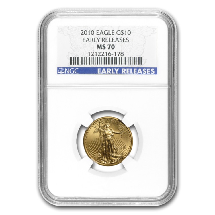 2010年 1/4オンス アメリカンゴールドイーグル MS-70 NGC(早期リリース)|WORLD RESOURCE【KING店】