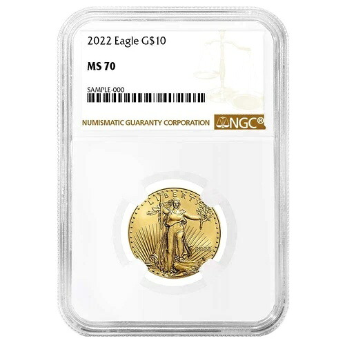 2022年 10ドル アメリカン ゴールド イーグル 1/4オンス NGC MS70 ブラウンラベル｜WORLD RESOURCE【KING店】