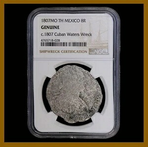 メキシコ 8レアル銀貨、1807年 MO TH 水難事故 NGC正規品 4765718-028｜WORLD RESOURCE【KING店】