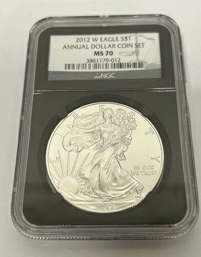 2012-W アニュアルセット - アメリカン・シルバー・イーグル MS70 NGC