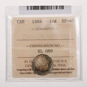 10セント 1884 ICCS EF-40