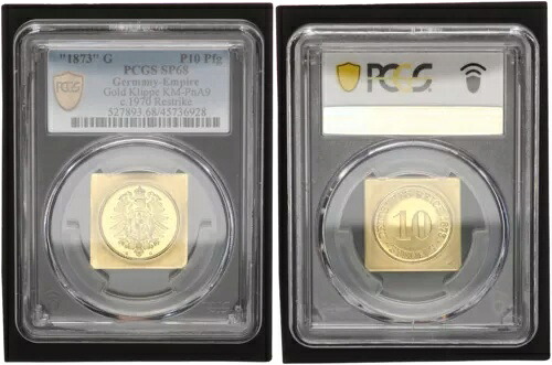 1873G (1973) 10 フェニッヒクリフ IN ゴールド 100周年記念 Vdm SP69 114258