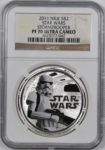 2011年 ニウエ スターウォーズ / ストームトルーパー / 1オンス シルバー / S$2 - NGC PF70 UC｜WORLD RESOURCE【KING店】