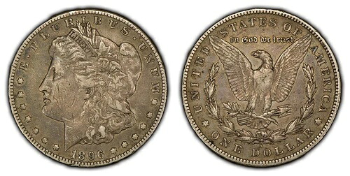 1896-S 1ドルモルガン銀貨 - XF キーデート - SKU-Y3402｜WORLD RESOURCE【KING店】