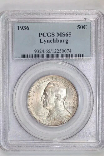 1936年 リンチバーグ シルバー 記念ハーフドル PCGS MS65｜WORLD RESOURCE【KING店】