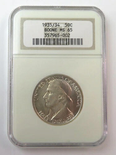 1935/34年 ダニエル・ブーン記念銀貨 50セント - NGC MS65｜WORLD RESOURCE【KING店】 116,050円