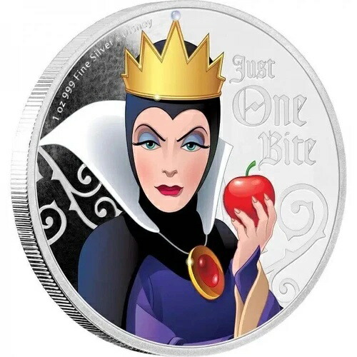 2018年 2ドル ディズニーヴィランズ 邪悪な女王 1オンス 銀貨|WORLD RESOURCE【KING店】