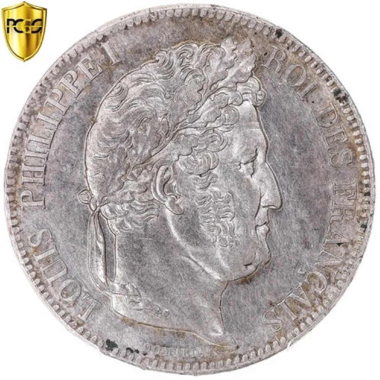 [#1120528] コイン、フランス、ルイ・フィリップ、5フラン、1838年、リール、PCGS、AU 詳細