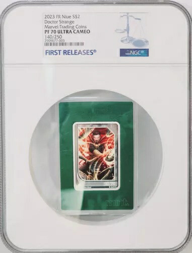 2023 - ドクター・ストレンジ - # 140/250 NGC PF70 FR マーベル トレーディング 1オンス シルバーコイン?? 115,500円