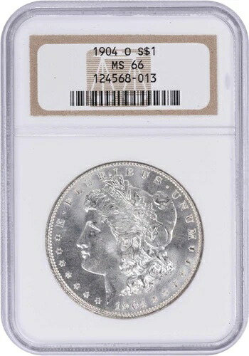 1904-O モルガン銀貨 MS65 NGC