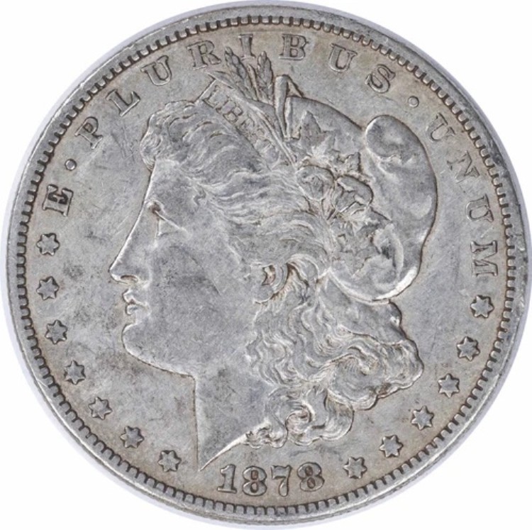 1878-CC モルガン銀貨 EF 未認定 #215 115,500円