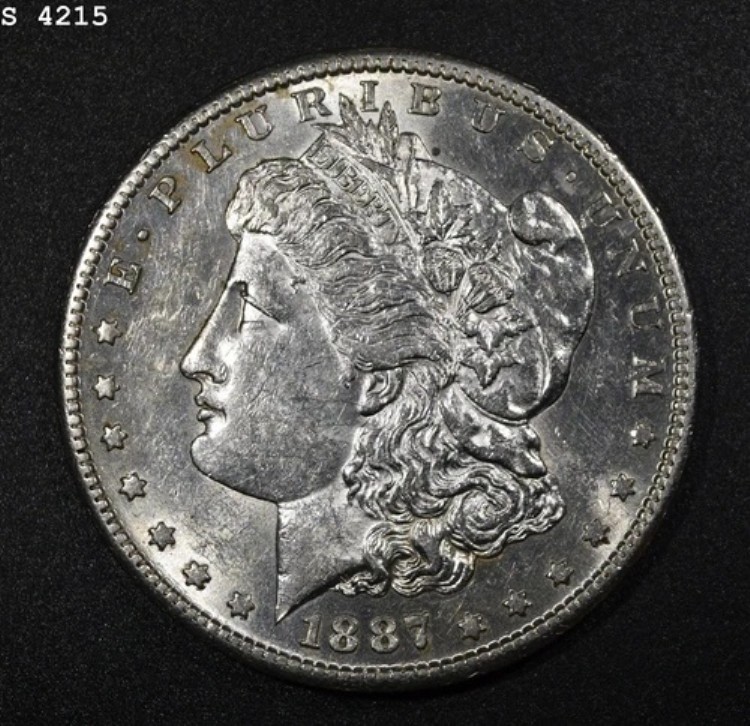 1887-S モルガン銀貨「CH BU」*2点目以降送料無料*