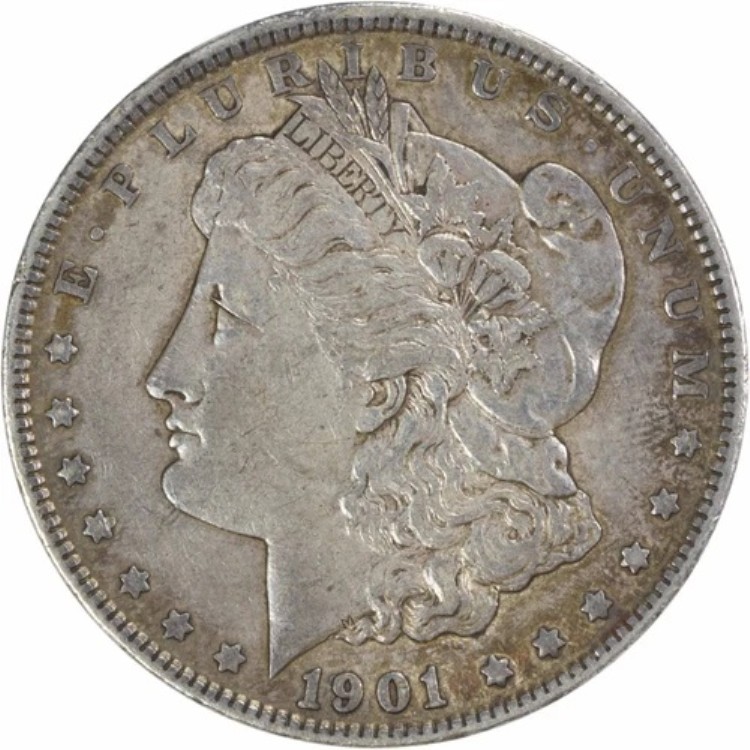 1901年 モルガン銀貨 EF 未認定 #1111