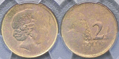 オーストラリア2ドル硬貨（外国の板金で鋳造） - PCGS AU55｜WORLD RESOURCE【KING店】