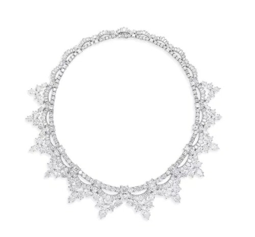 ハンドメイドステートメントレディースネックレス 925スターリングシルバー ホワイトCZ ラウンドシェイプジュエリー｜WORLD RESOURCE【KING店】 731,720円