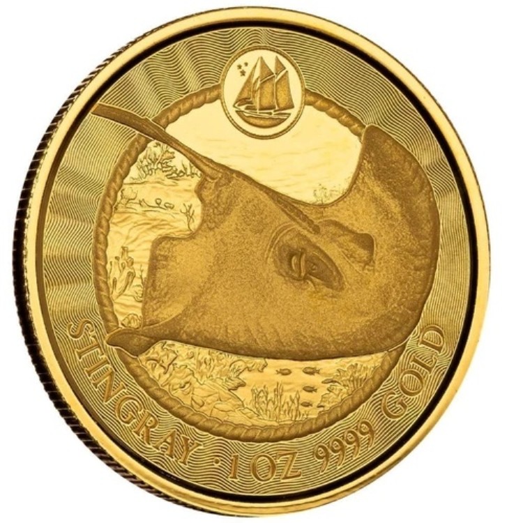 2023年 1オンス金貨 - ケイマン諸島スティングレイ .9999 金貨 BU #A624｜WORLD RESOURCE【KING店】